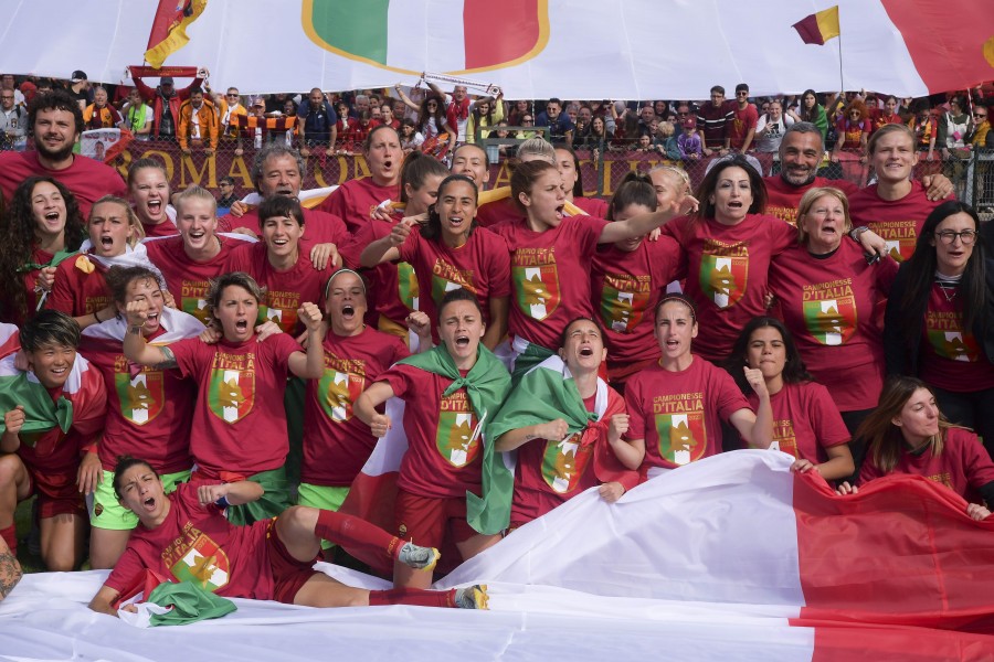 I festeggiamenti della Roma