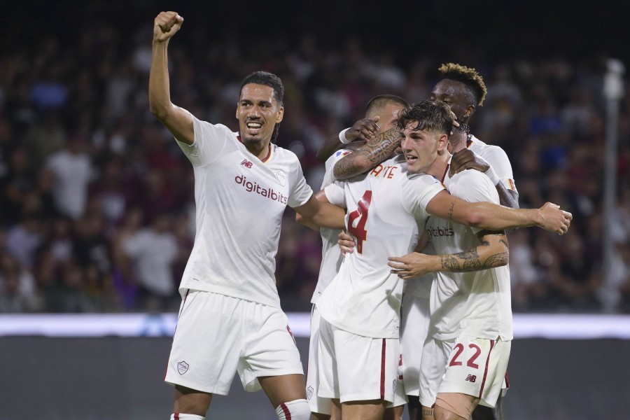 L'esultanza (As Roma via Getty Images)