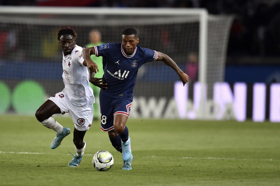 Georginio Wijnaldum con la maglia del Psg 