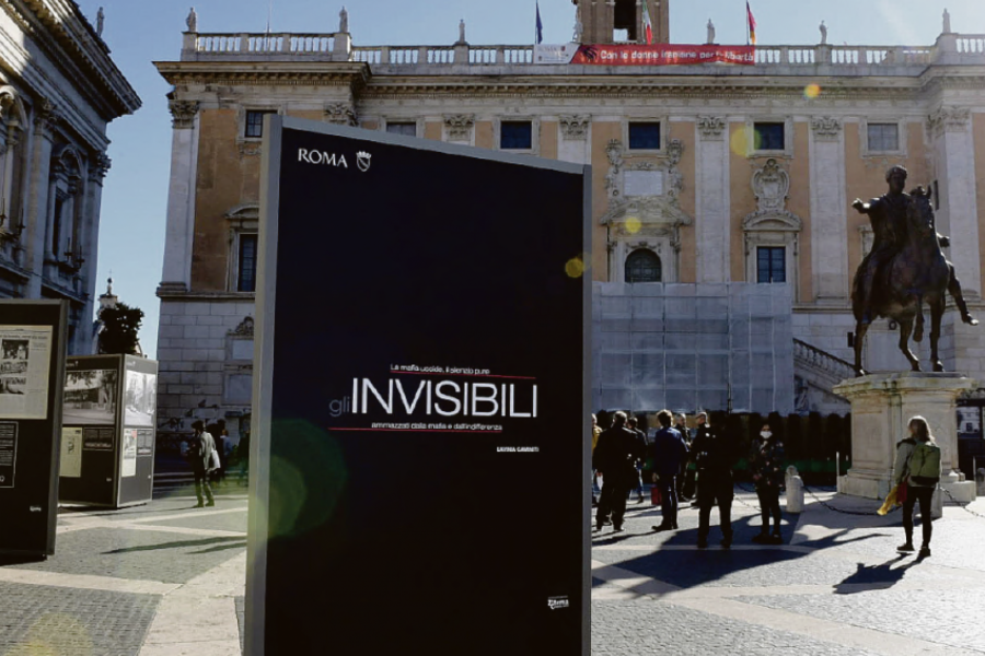 La locandina della mostra al Campidoglio