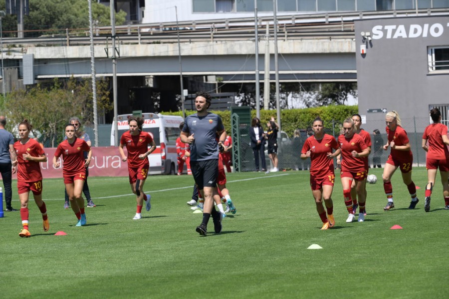 La Roma Femminile in allenamento (Getty Images)