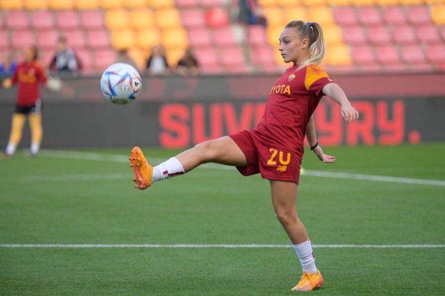 Giada Greggi, calciatrice della Roma Femminile