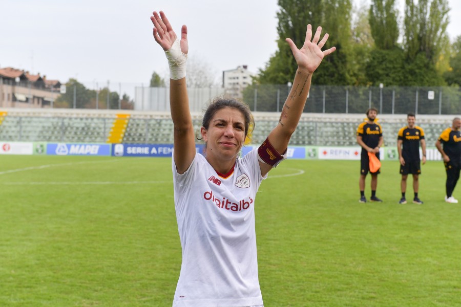 Elisa Bartoli durante una partita della Roma Femminile