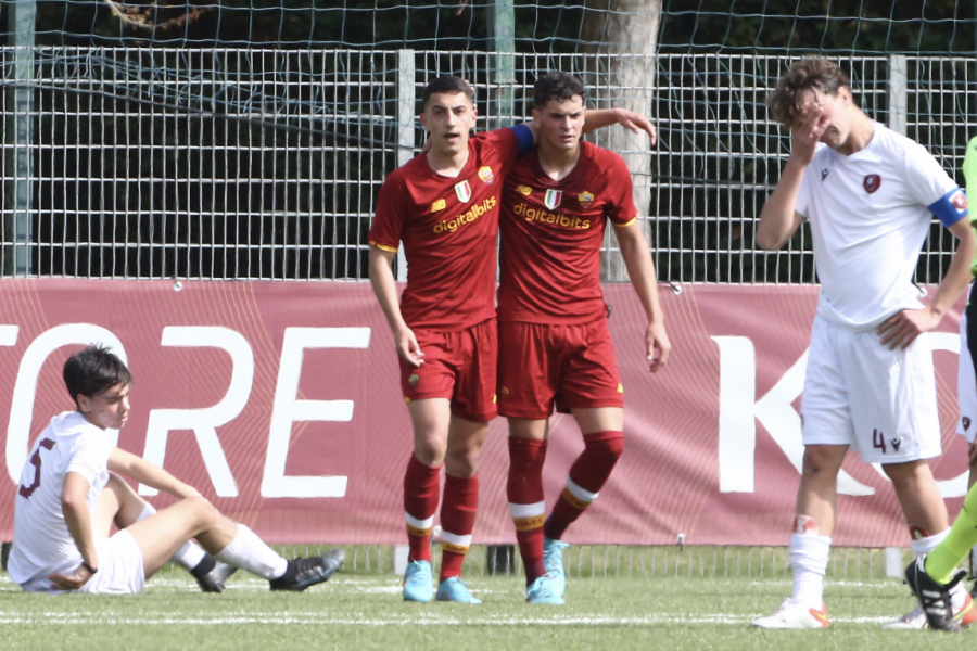 Bolzan (a sinistra) e Misitano, due gol a testa ieri contro il Sassuolo U18 