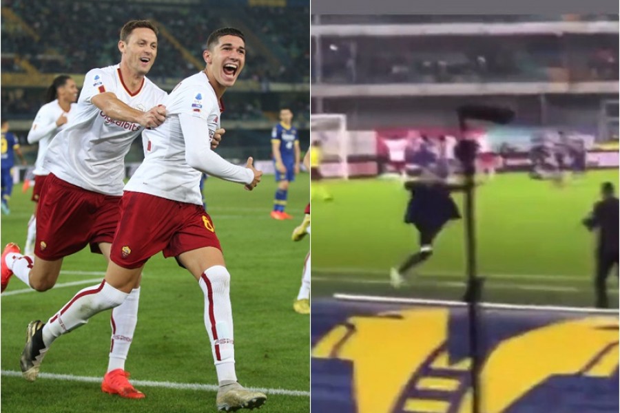 A sinistra Matic e Volpato esultano dopo il gol, a destra la gioia di José Mourinho