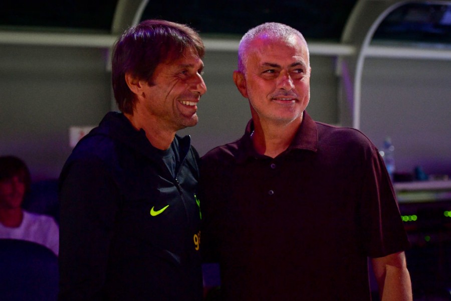 Conte e Mourinho (As Roma via Getty Images)