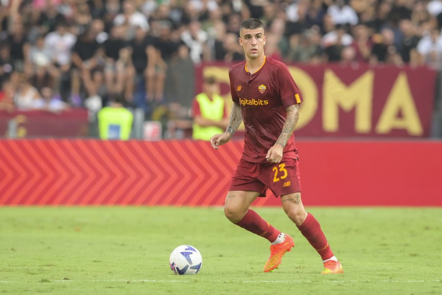 Gianluca Mancini contro la Crmeonese