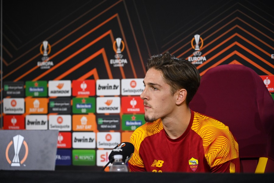 Zaniolo dopo il gol allo Shakhtar 