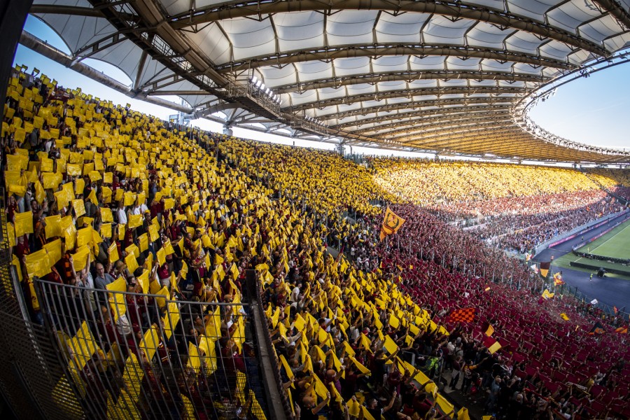 Uno scorcio dell'Olimpico prima di Roma-Atalanta