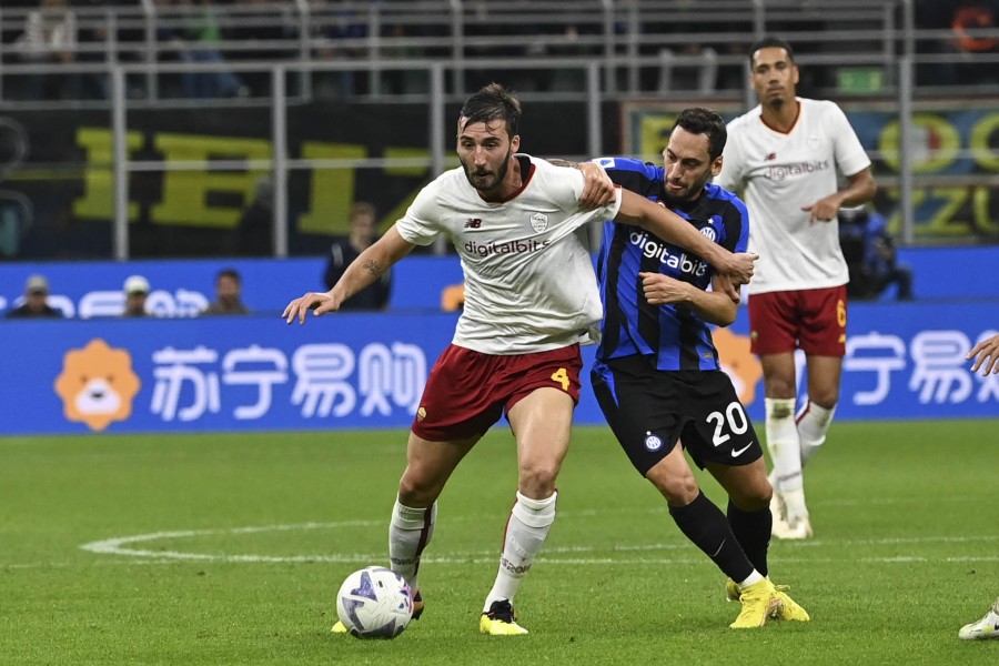 Bryan Cristante durante Inter-Roma