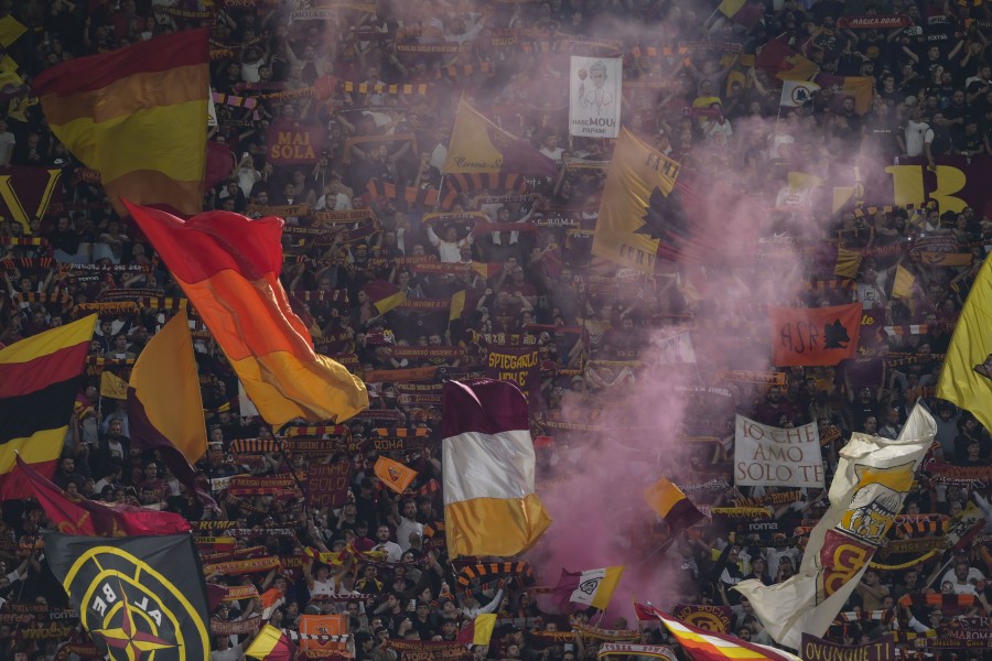 La curva sud in occasione di Roma-Real Betis