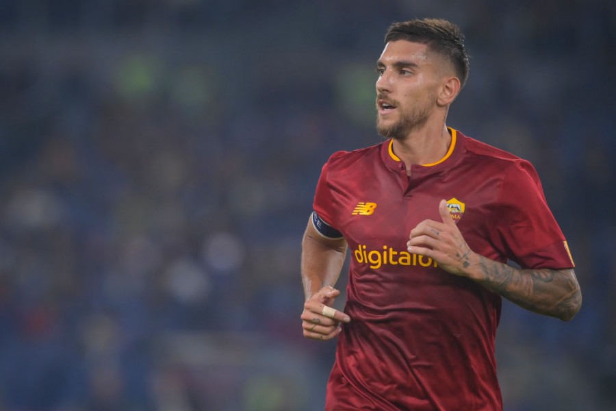 Lorenzo Pellegrini in azione con la maglia della Roma