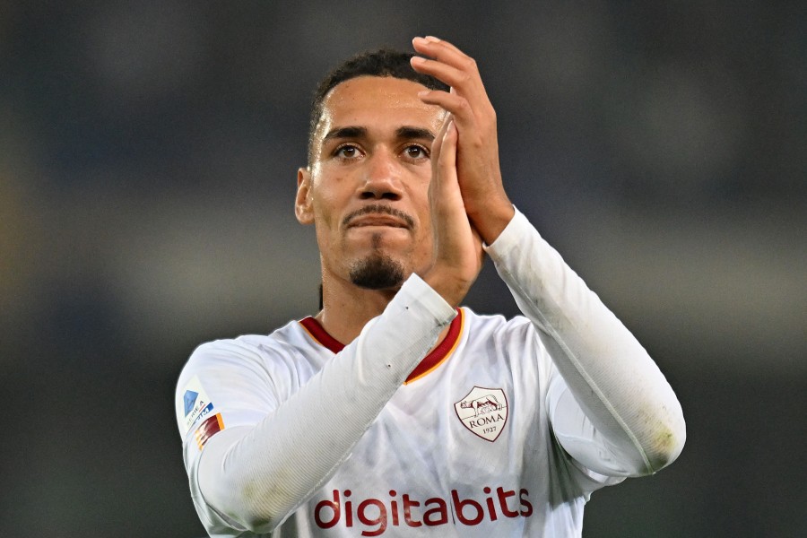 Chris Smalling al termine di una partita della Roma