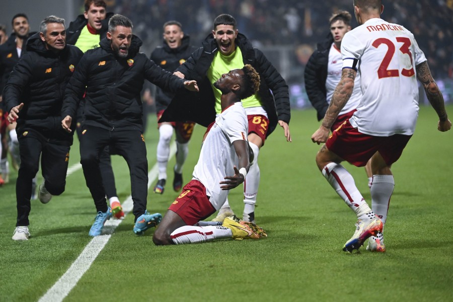 Tammy Abraham durante Sassuolo-Roma