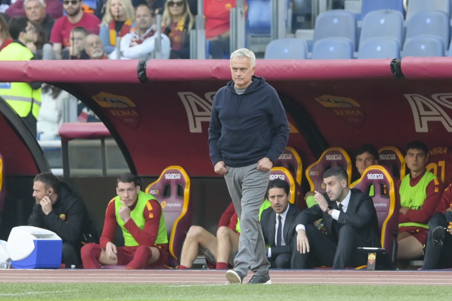 José Mourinho in panchina contro il Torino