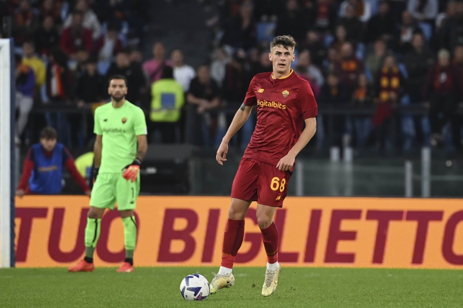 Tahirovic in campo durante Roma-Torino