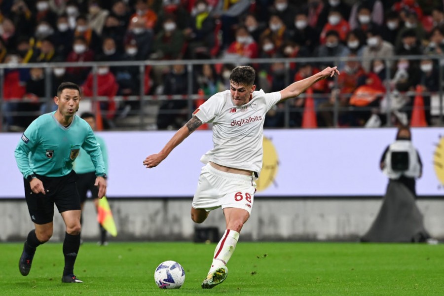 Tahirovic against Nagoya (As Roma via Getty Images)