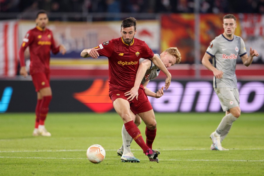 Bryan Cristante durante Salisburgo-Roma