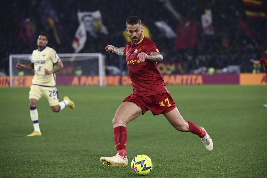 Spinazzola nel corso di Roma-Hellas Verona