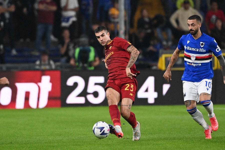 Gianluca Mancini in campo contro la Sampdoria