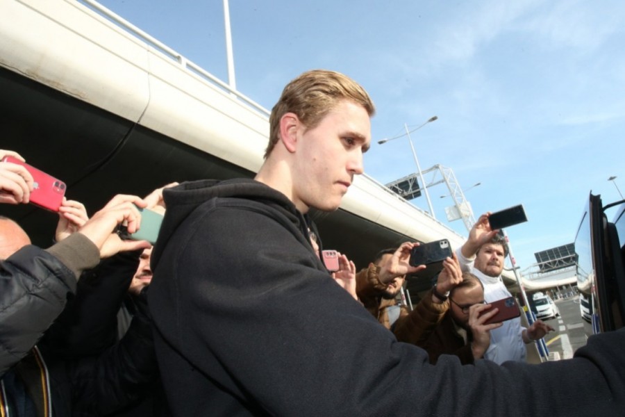 Ola Solbakken all'arrivo a Roma