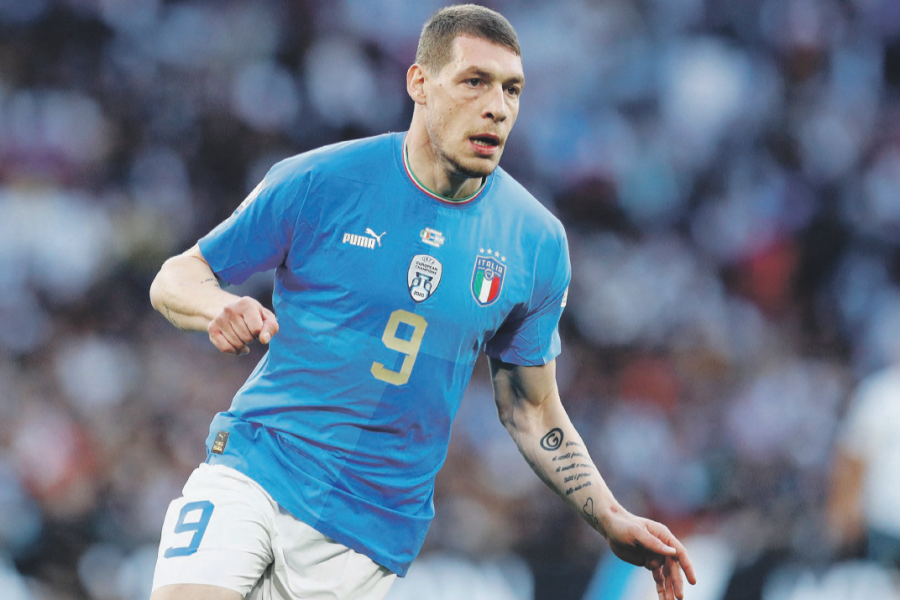 Belotti con la maglia della Nazionale