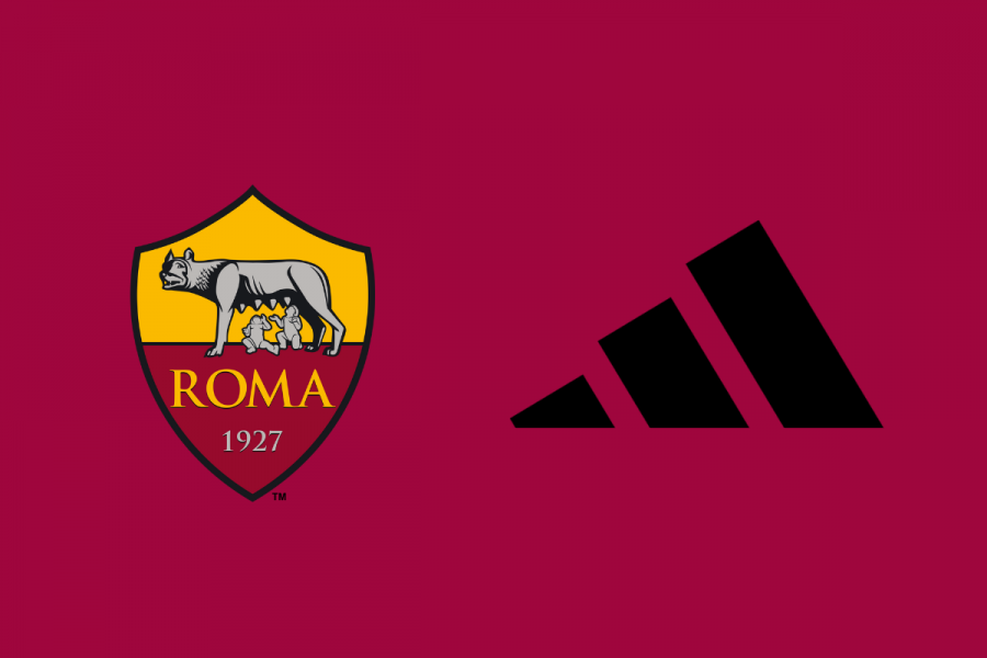 Loghi della Roma e dell'Adidas