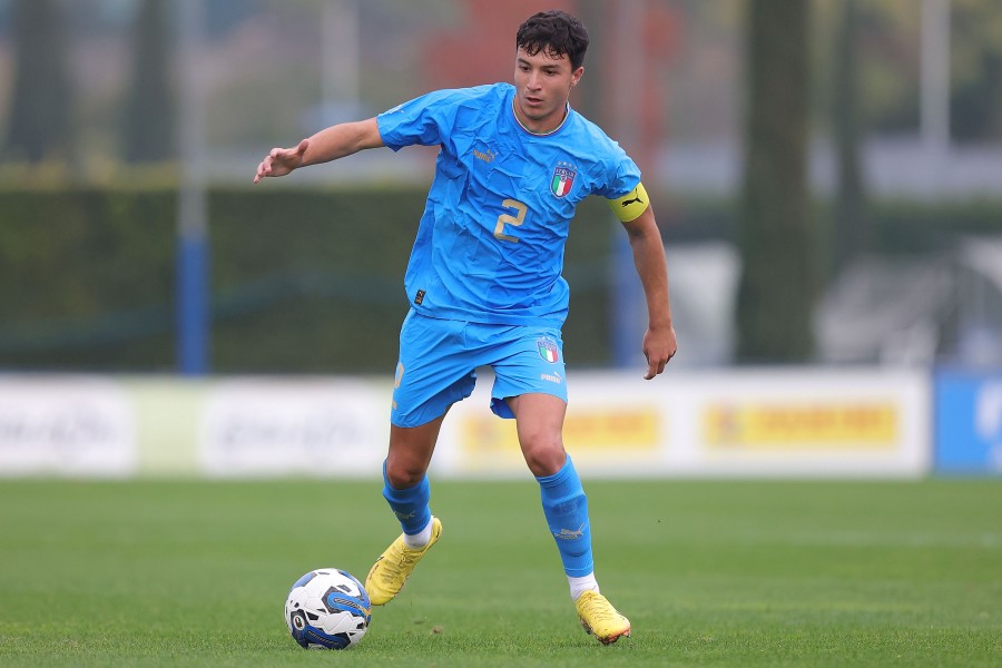 Missori in campo da capitano dell'Italia Under 19