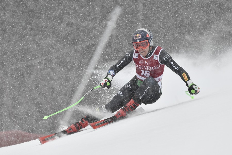 Sofia Goggia durante la Coppa del Mondo di discesa