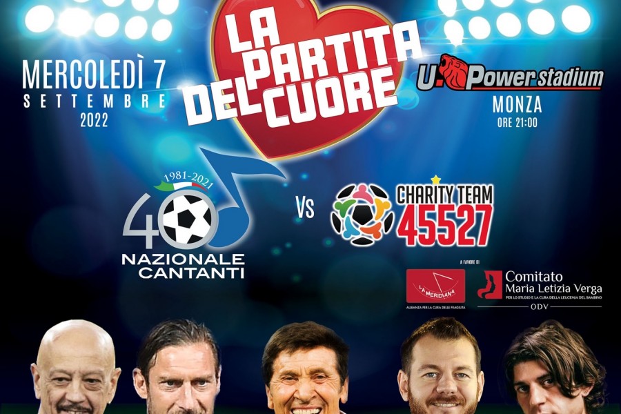 La locandina della Partita del Cuore