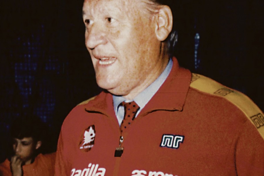 Nils Liedholm: in giallorosso vinse lo Scudetto nel 1982-83 e tre Coppe Italia (1979-80, 1980-81 e 1983-84)