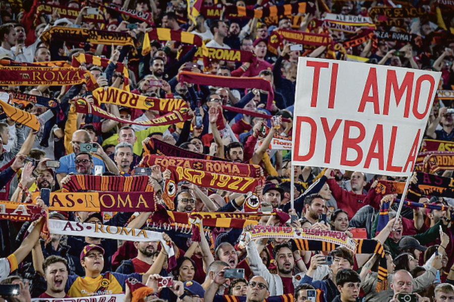 I tifosi giallorossi in Roma-Lecce