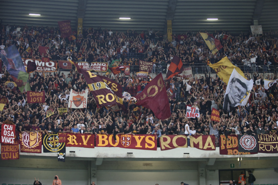 I tifosi giallorossi in trasferta