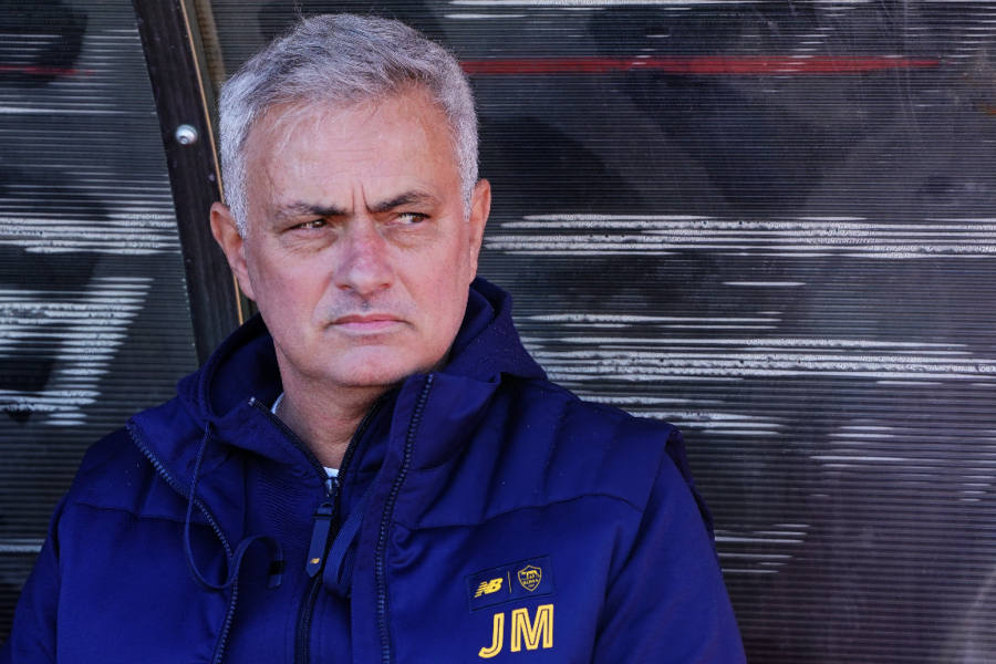 José Mourinho in allenamento