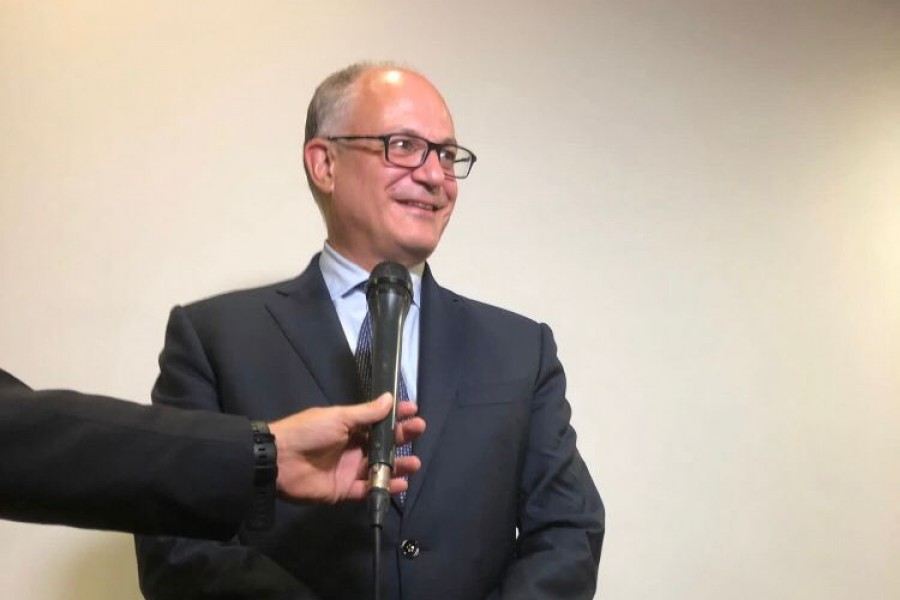 Roberto Gualtieri, il sindaco di Roma, durante un'intervista