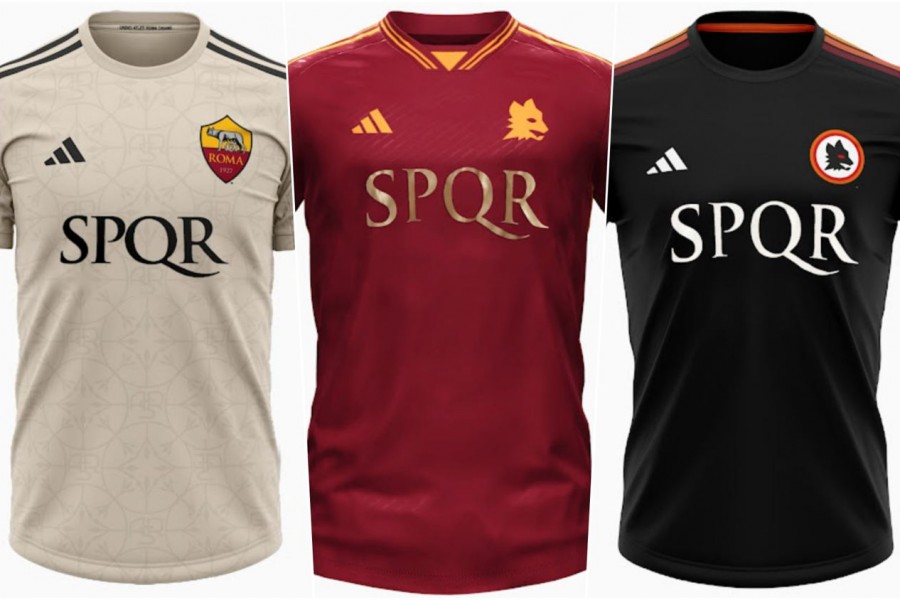 Le maglie della Roma del prossimo anno