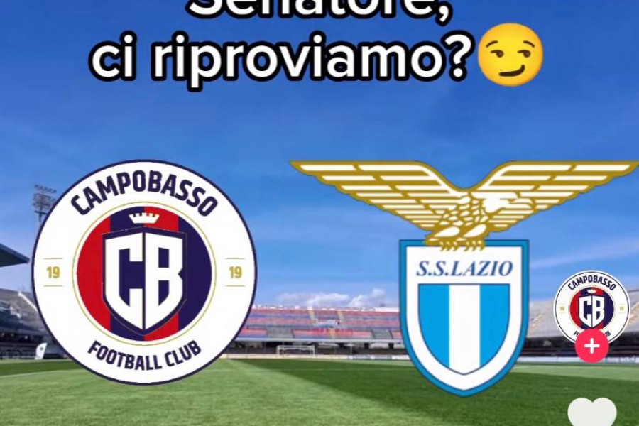 Lo sfottò del Campobasso alla Lazio