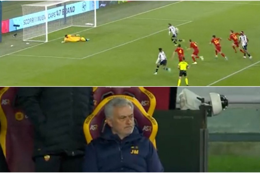 La reazione di Mourinho al rigore parato