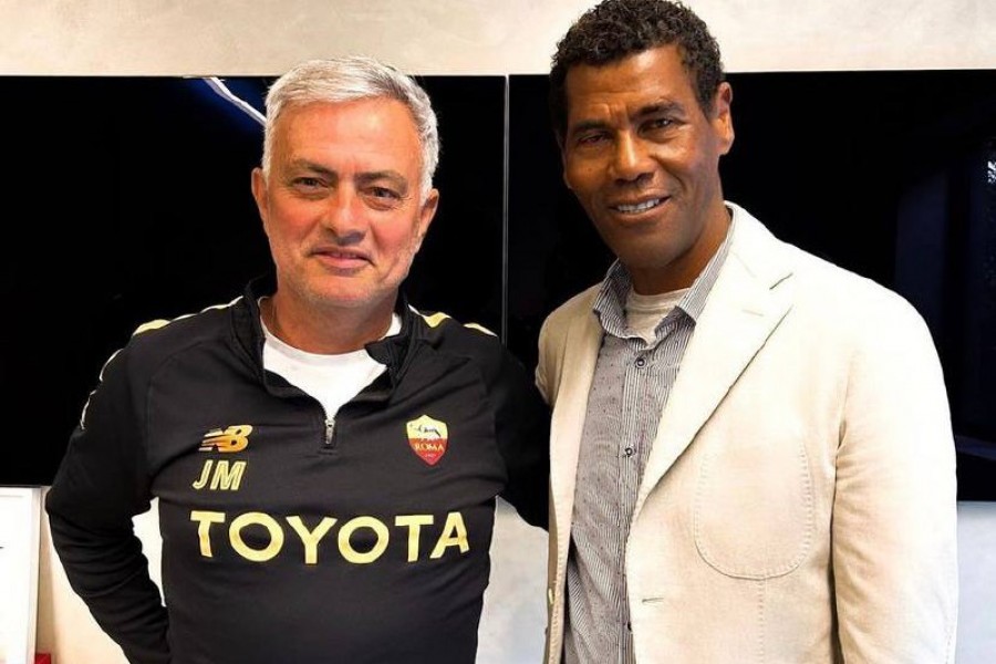 Aldair pochi giorni fa assieme a Josè Mourinho