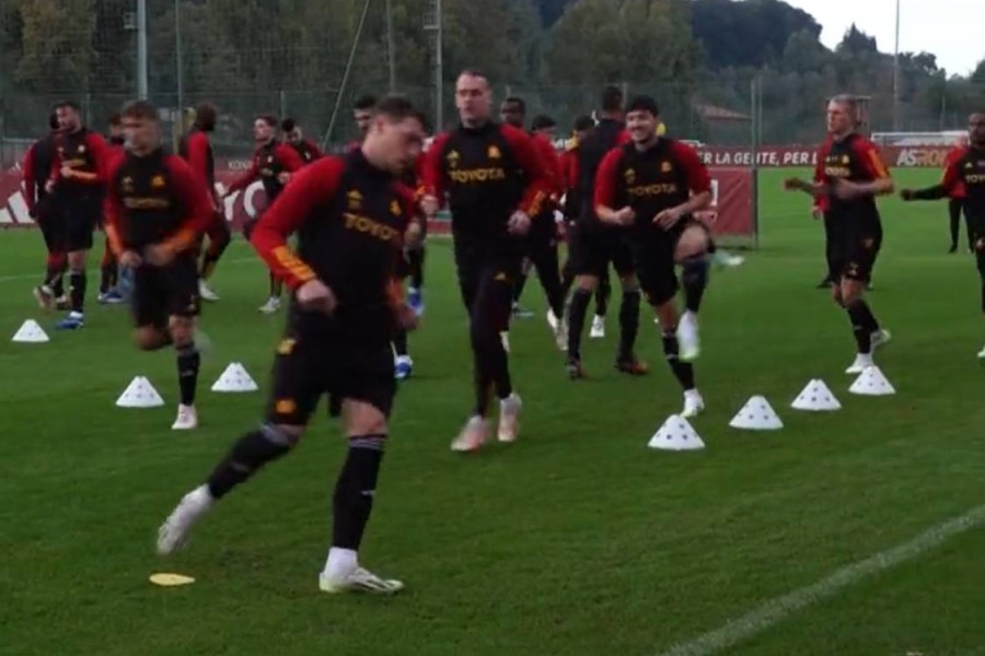 Allenamento a Trigoria