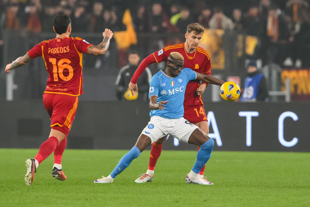 Diego Llorente durante Roma-Napoli