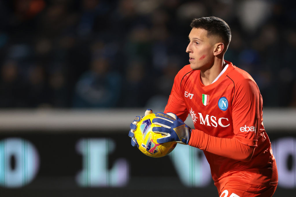 Gollini in azione contro l'Atalanta