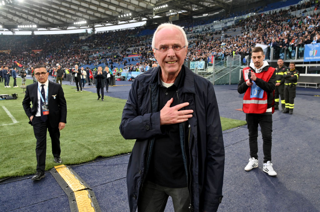 Sven-Goran Eriksson all'Olimpico