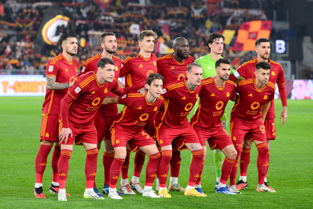 La foto di squadra prima di Roma-Cremonese