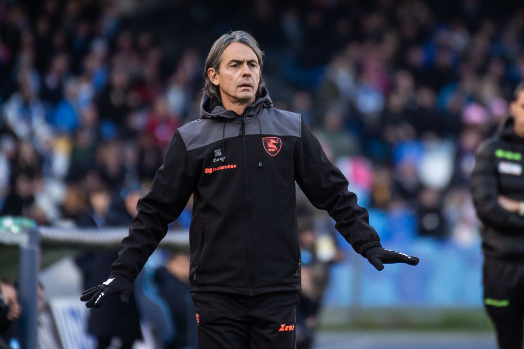 Filippo Inzaghi durante Napoli-Salernitana