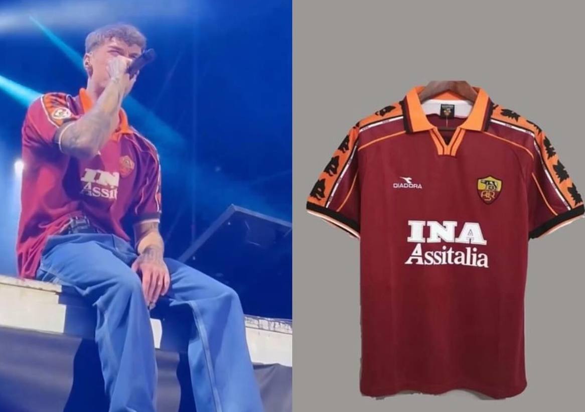 Blanco indossa una maglia rétro della Roma