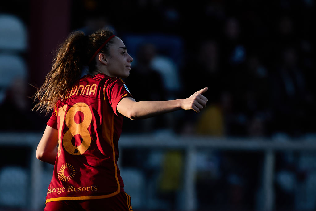 Benedetta Glionna contro la Juventus