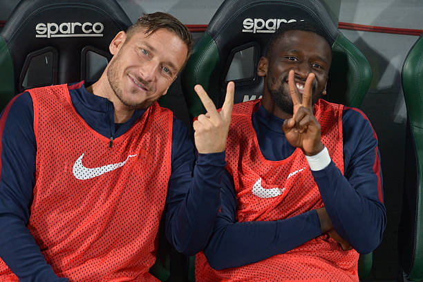 Totti e Rüdiger alla Roma