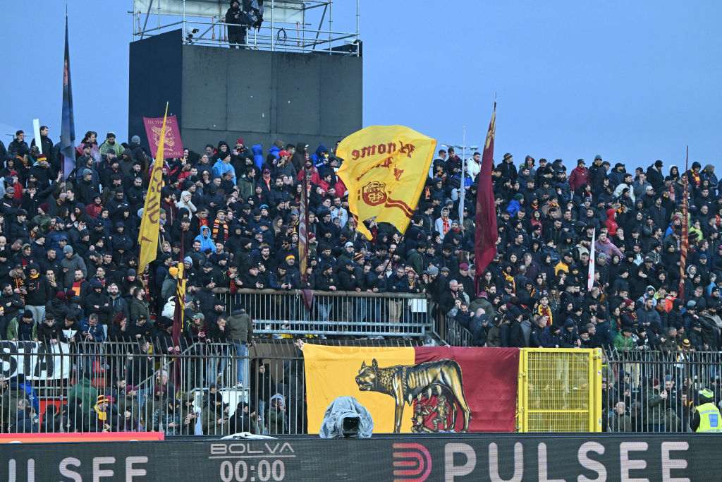 I tifosi giallorossi all'U-Power Stadium