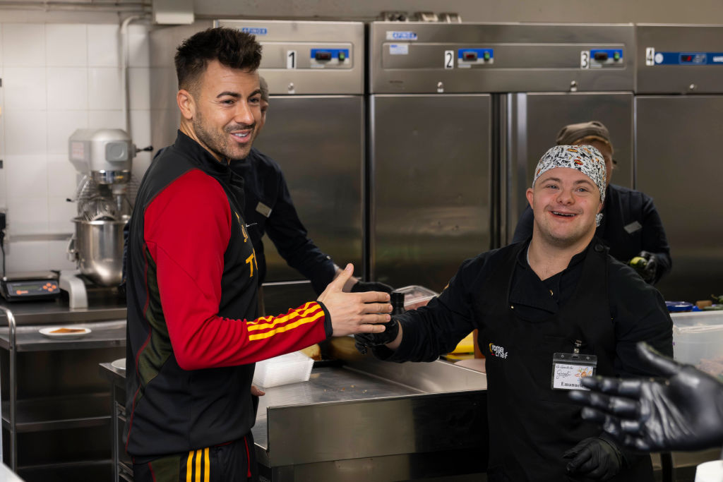 El Shaarawy e un ragazzo della Locanda dei Girasoli